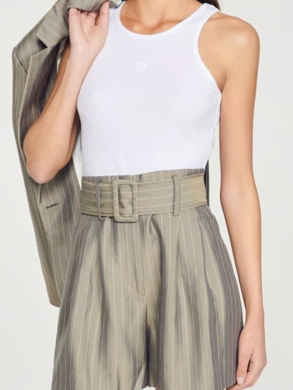 NWT Sandro Striped Shorts - Picture 3 of 3
